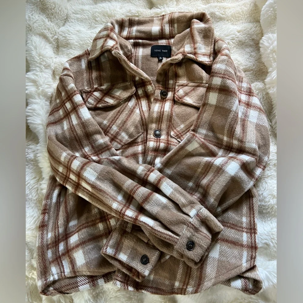 beige flannel - Picture 1 of 3